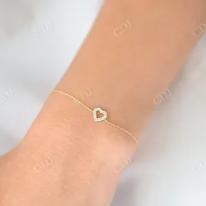 0.10ctw Heart Lab Grown Diamond Bracelet