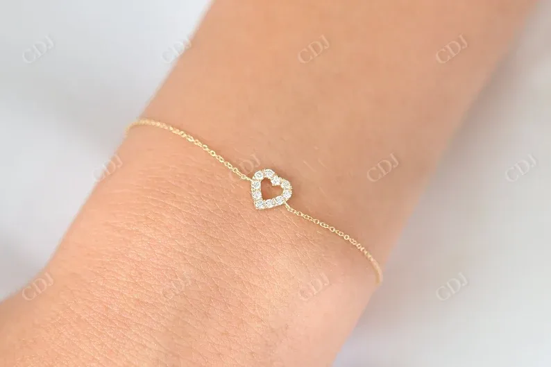 0.10ctw Heart Lab Grown Diamond Bracelet