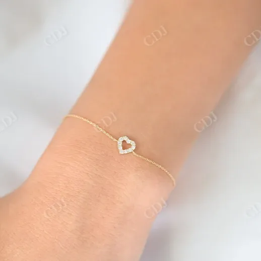 0.10ctw Heart Lab Grown Diamond Bracelet