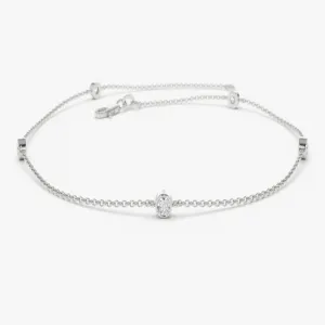 0.20CTW Moissanite Solitaire Bracelet