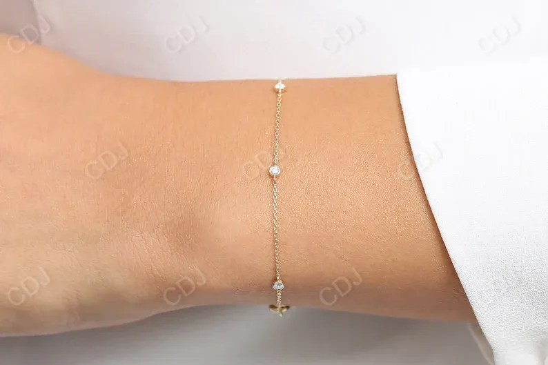 0.20CTW Moissanite Solitaire Bracelet