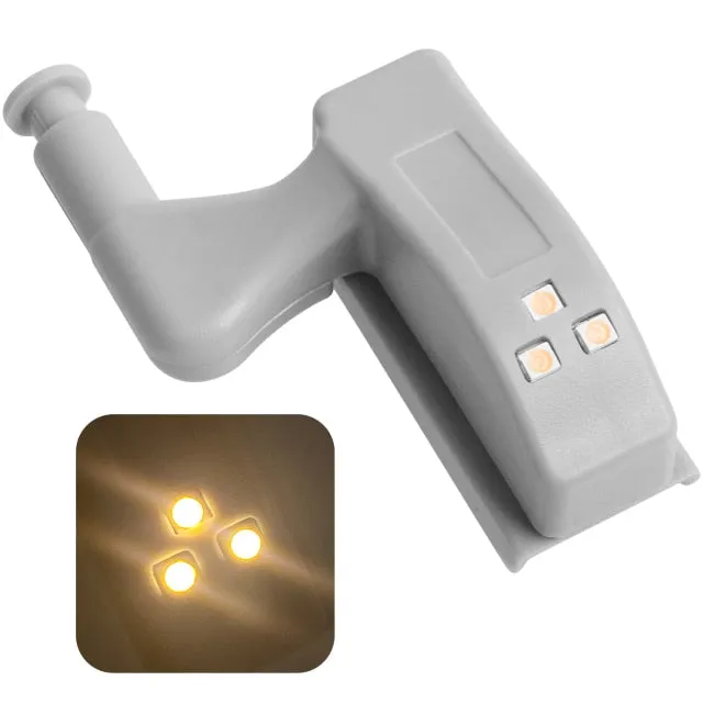 10pcs LED Sensor Hinge Wardrobe Lamp