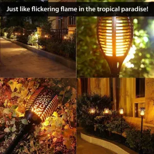 12  Led Flickering Flame Solar Lamp