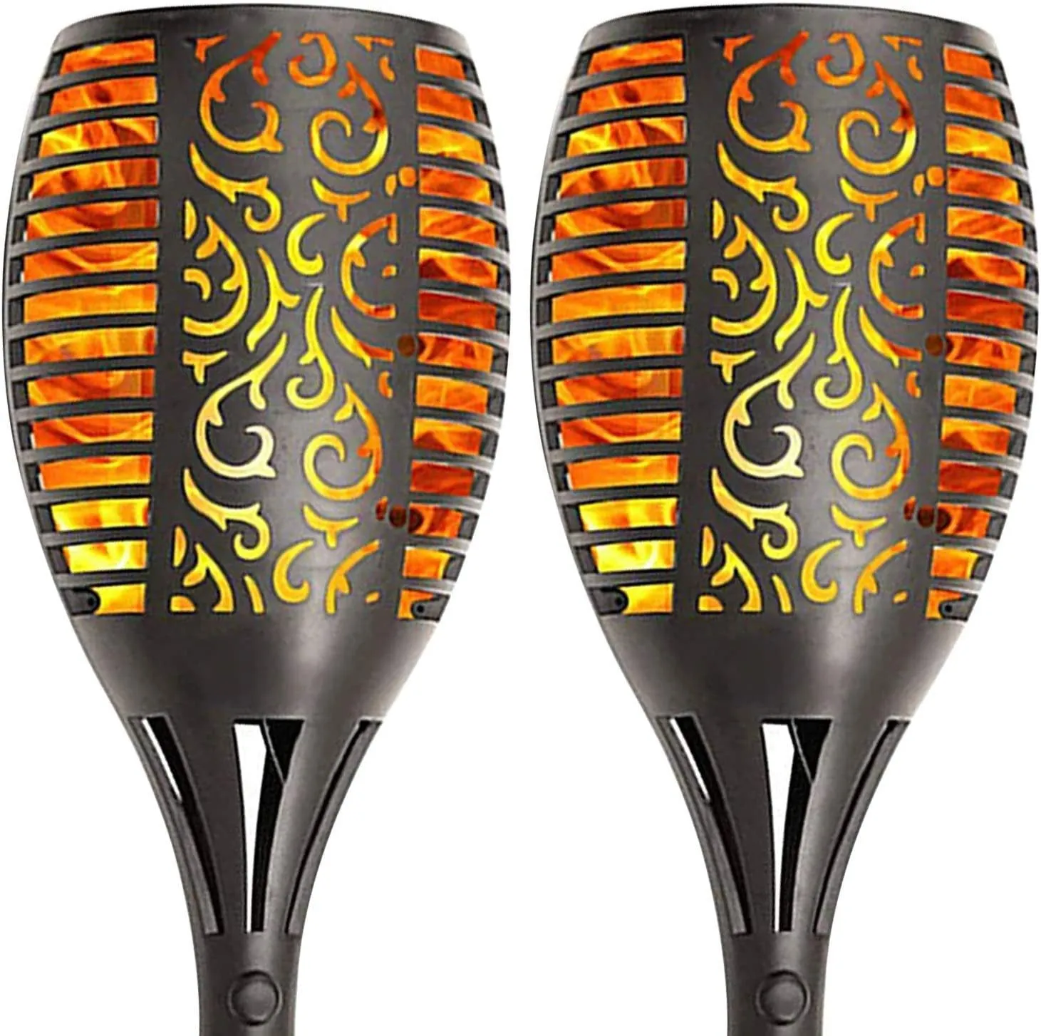 12  Led Flickering Flame Solar Lamp