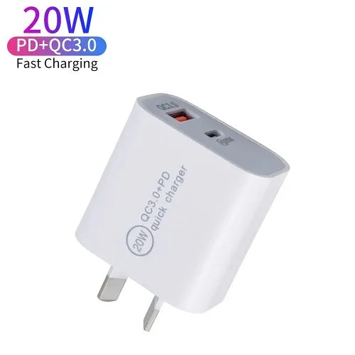 20W QC3  PD Quick Charger USB   Type C