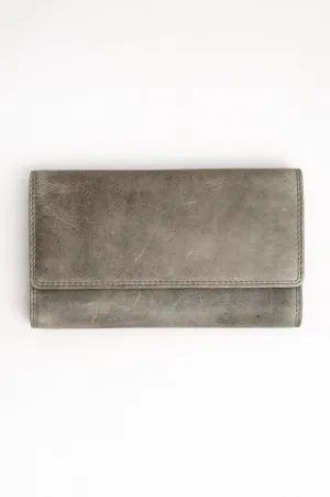 Adrian Klis 105 Ladies Wallet, Olive Green, Leather