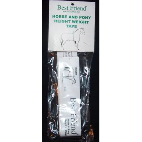 Best Friend Horse and Pony Height Weight Tape