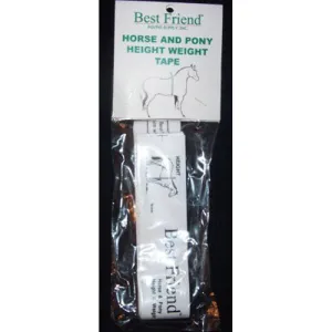 Best Friend Horse and Pony Height Weight Tape