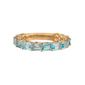 BLUE TOPAZ 3/4 ETERNITY BAND