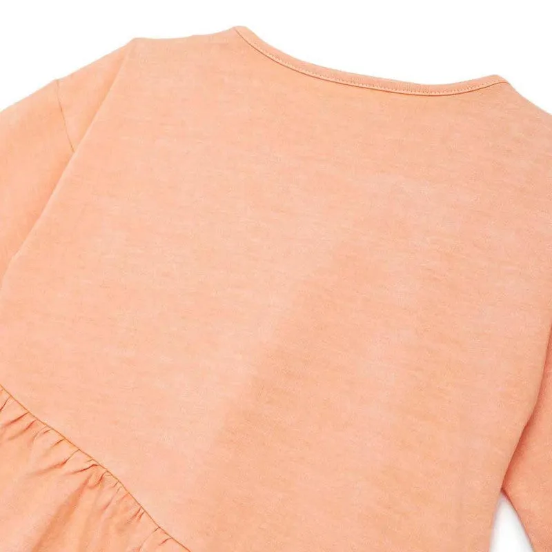 Cotton Twill Top for Kids | Peach