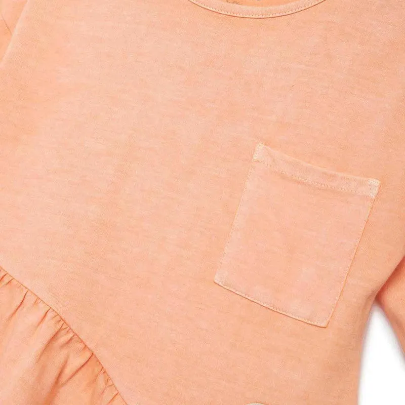 Cotton Twill Top for Kids | Peach