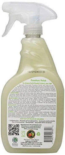 EARTH FRIENDLY PRODUCTS FURNITURE POLISH WITH OLIVE OIL, 22-OUNCE (PACK OF 2)