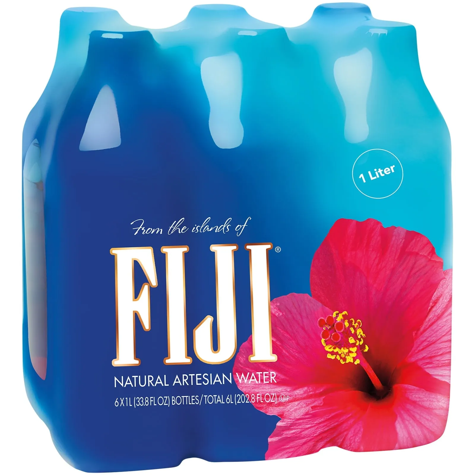 FIJI Natural Artesian Water, 33.8 Fl Oz (Pack of 6)