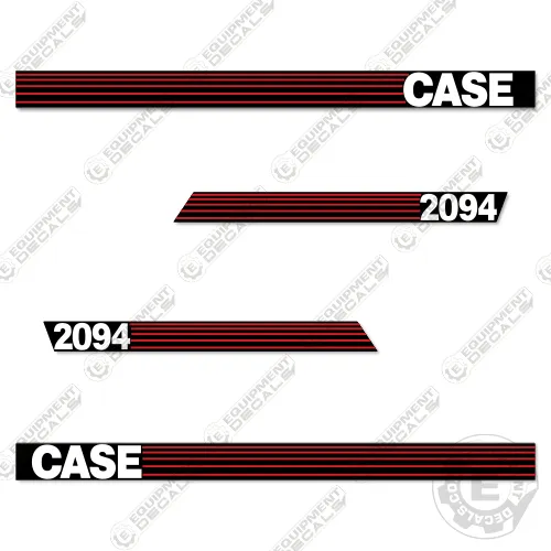 Fits Case 2094 Decal Kit Tractor (Red-Stripe Style)