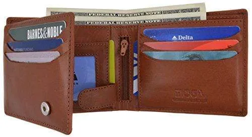 Hand Made Genuine Leather Hybrid Bifold Trifold Credit Card ID Wallet by Moga