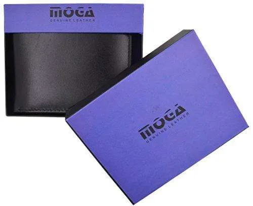 Hand Made Genuine Leather Hybrid Bifold Trifold Credit Card ID Wallet by Moga