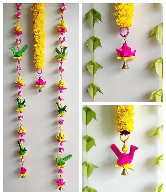 Handmade Palm Leaf Parrot Bandhanwar I Diwali Decoration I Single