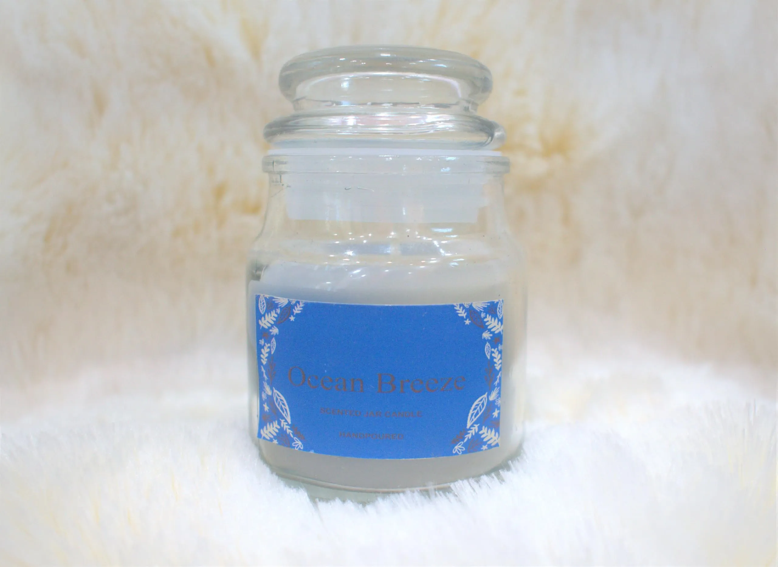 HS Candles Scented jar Candles Ocean Breeze (18hrs)