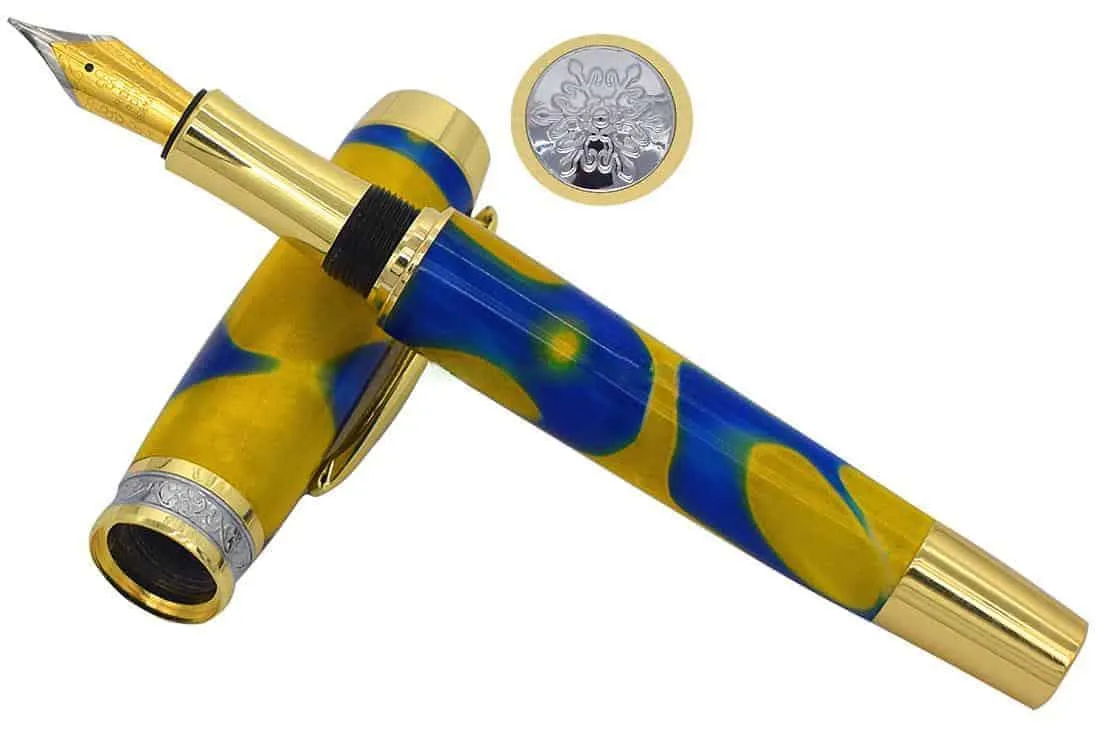 Large Jr Gentleman Fountain Pen (new style) - Gold