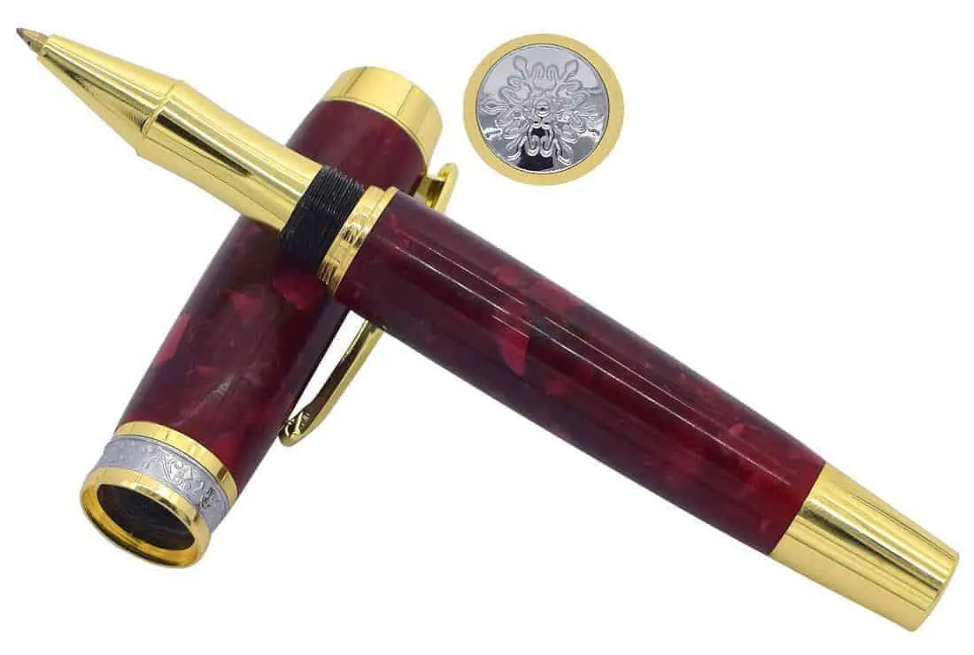 Large Jr Gentleman Roller Ball Pen Kit (new style) - Gold