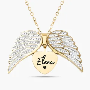 My Angel Necklace With Personalized Engraving