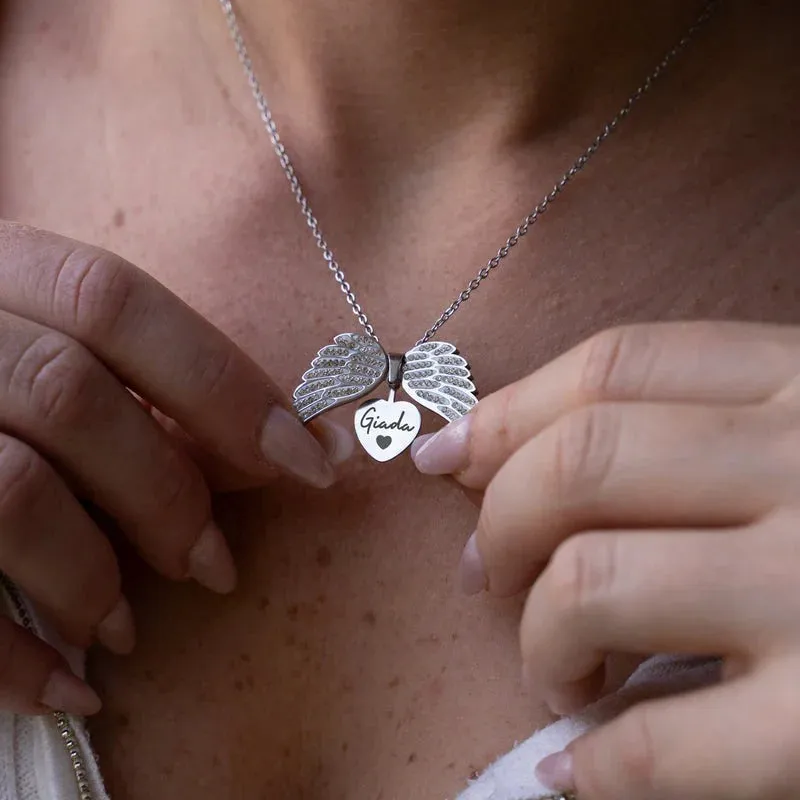 My Angel Necklace With Personalized Engraving