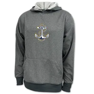 Navy Anchor Center Chest Performance Hood