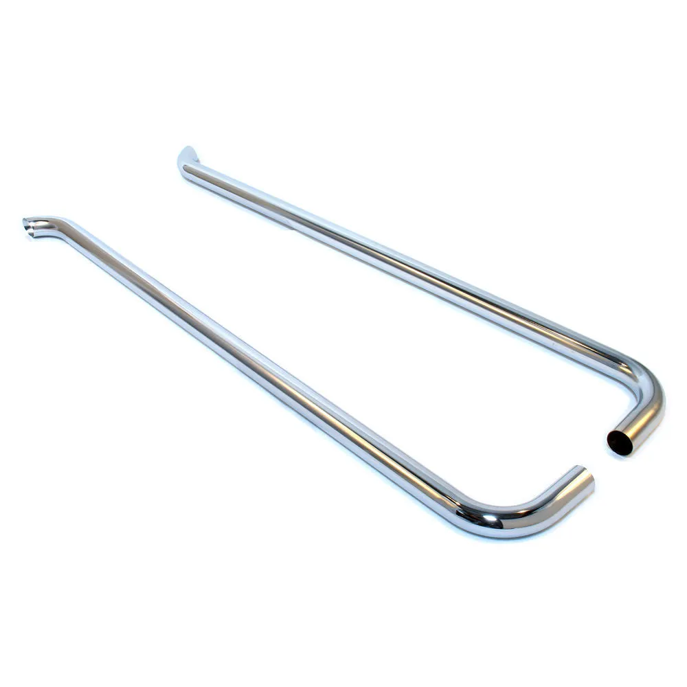 Patriot Side Pipes Slant-Style Lake Steel Chrome 70in