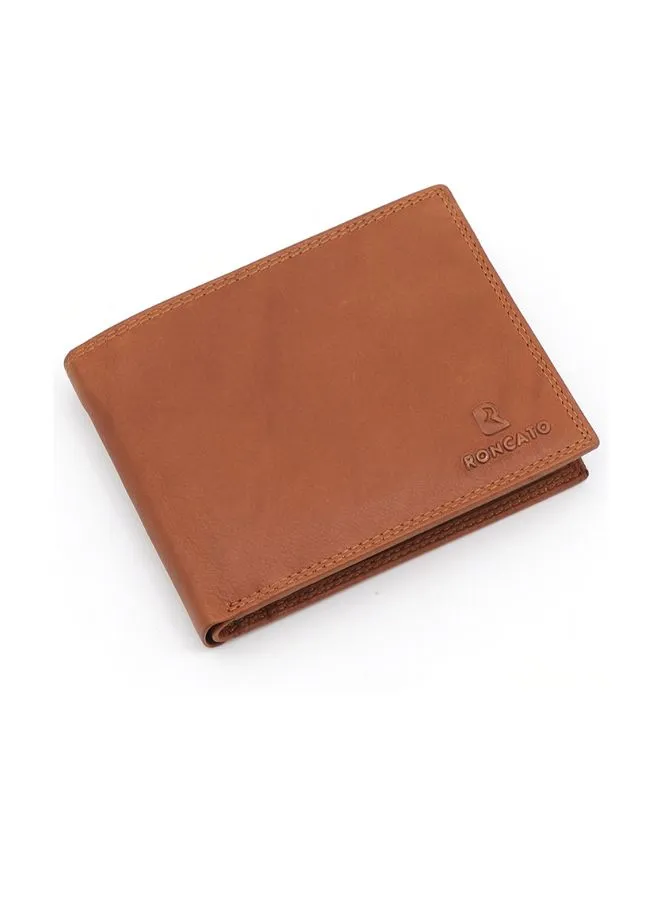 R Roncato Leather Wallet for Men, Compact and Classy Leather Wallet