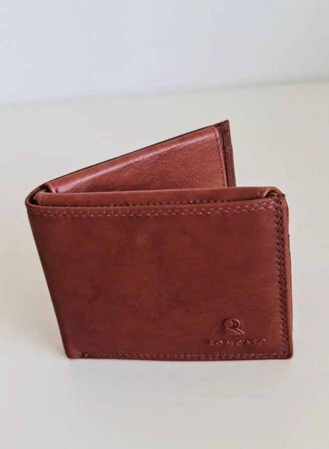 R Roncato Leather Wallet for Men, Compact and Classy Leather Wallet