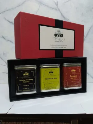 Red & Black Tea Box Gift Hamper