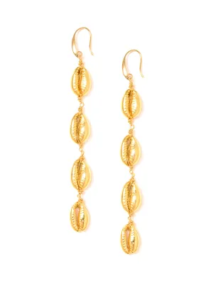 SHIMMERING SHELLS EARRINGS (GOLD)