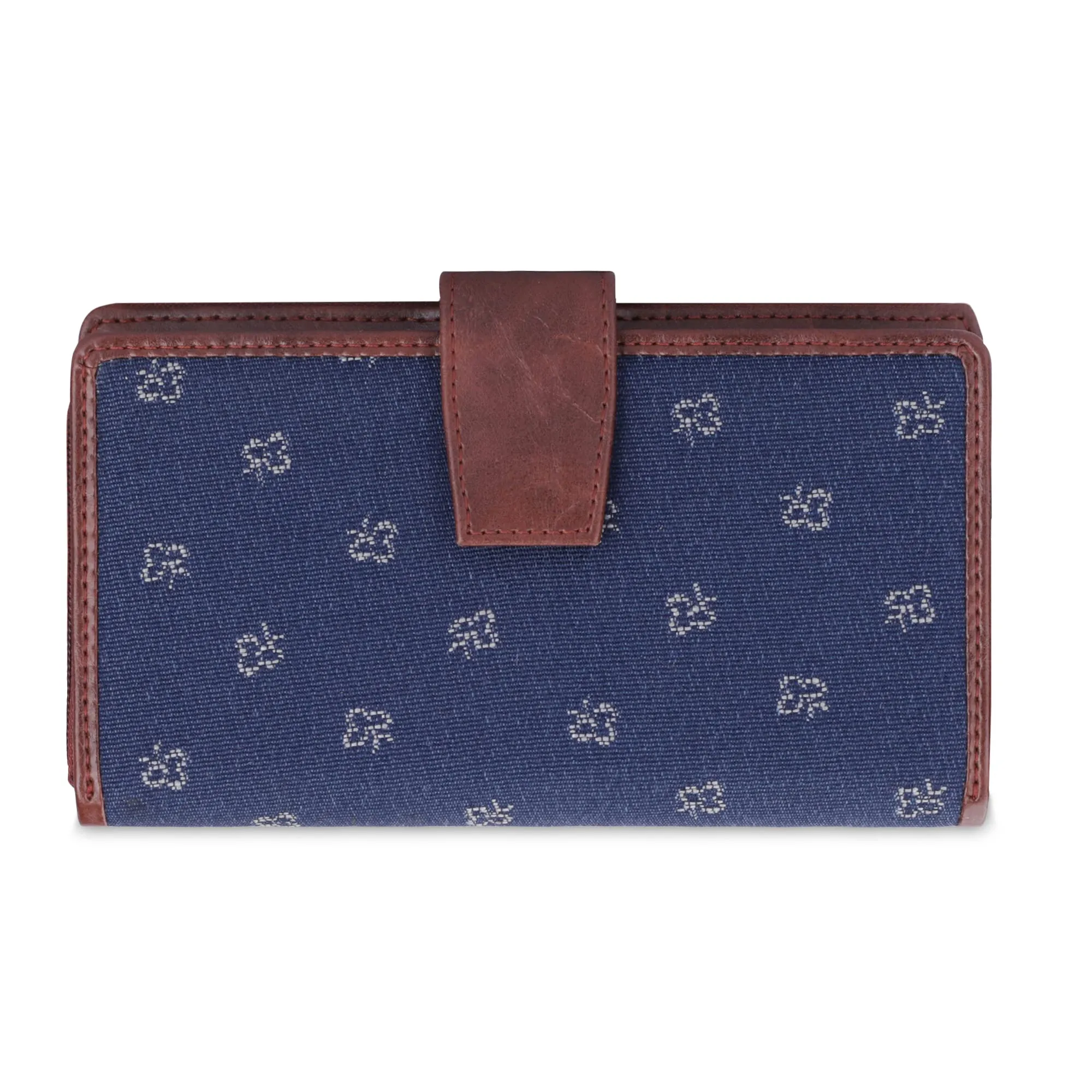 THE CLOWNFISH Filipia Ladies Wallet Womens Wrist Clutch Purse (Blue- Spade)