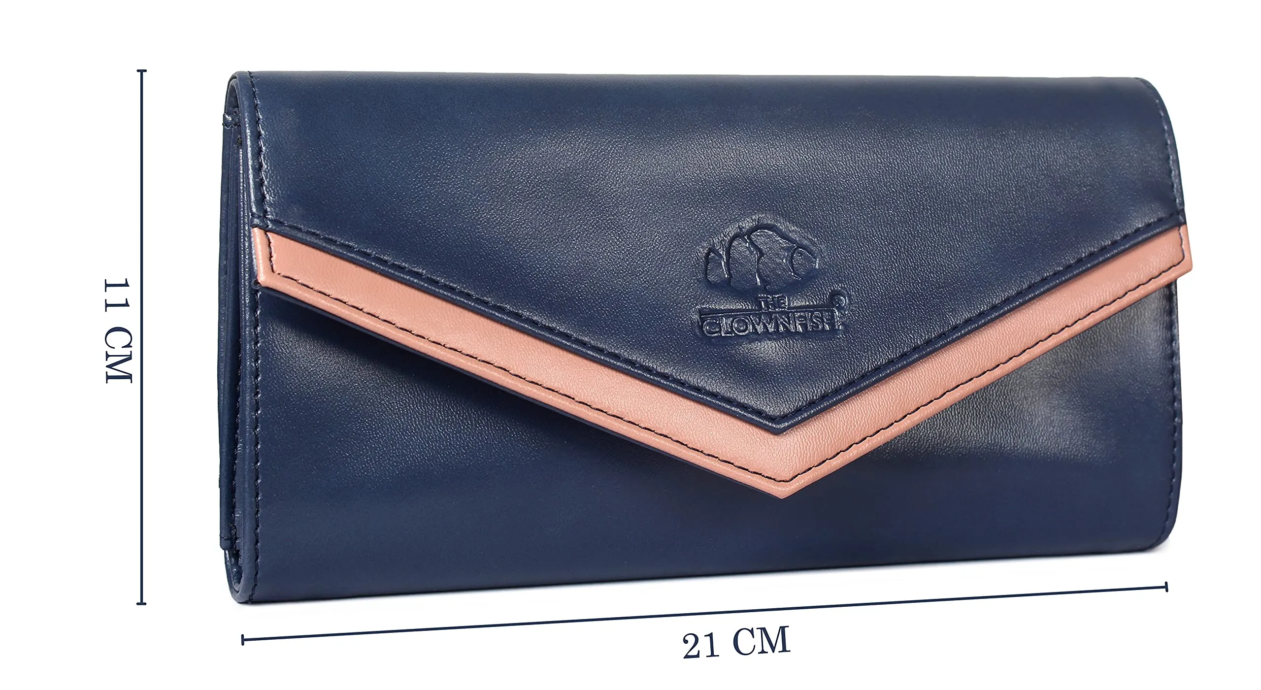 THE CLOWNFISH Lucia Collection Womens Wallet Clutch Ladies Purse with multiple card slots (Olive Green)