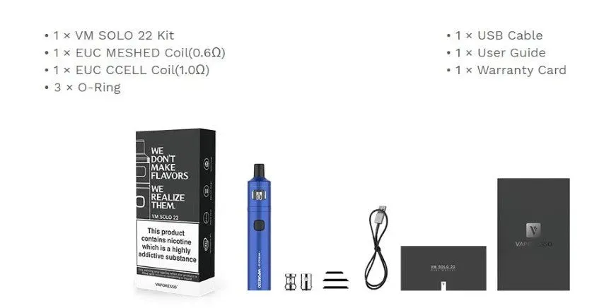 Vaporesso VM Solo 22 Vape Kit