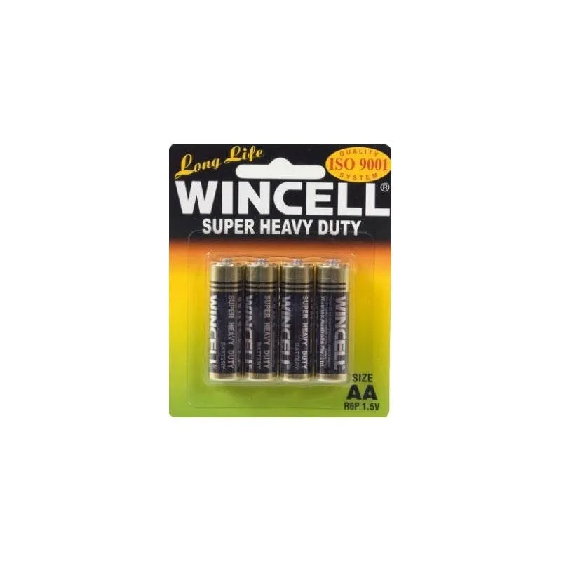 Wincell Super Heavy Duty AA Carded 4Pk Battery