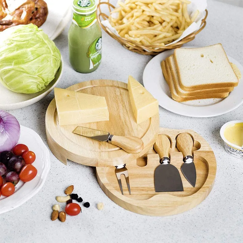 Wooden Cheese Slicer Cutter Board Bamboo Cutting Board Handle